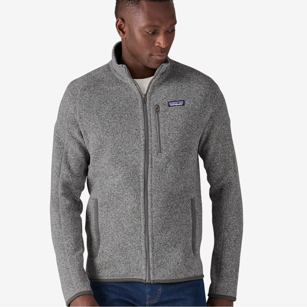 Patagonia classic gray Better sweater fleece zip up jacket size XL